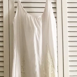 Whites lace maxi dress